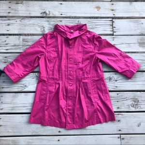 thin button-down coat